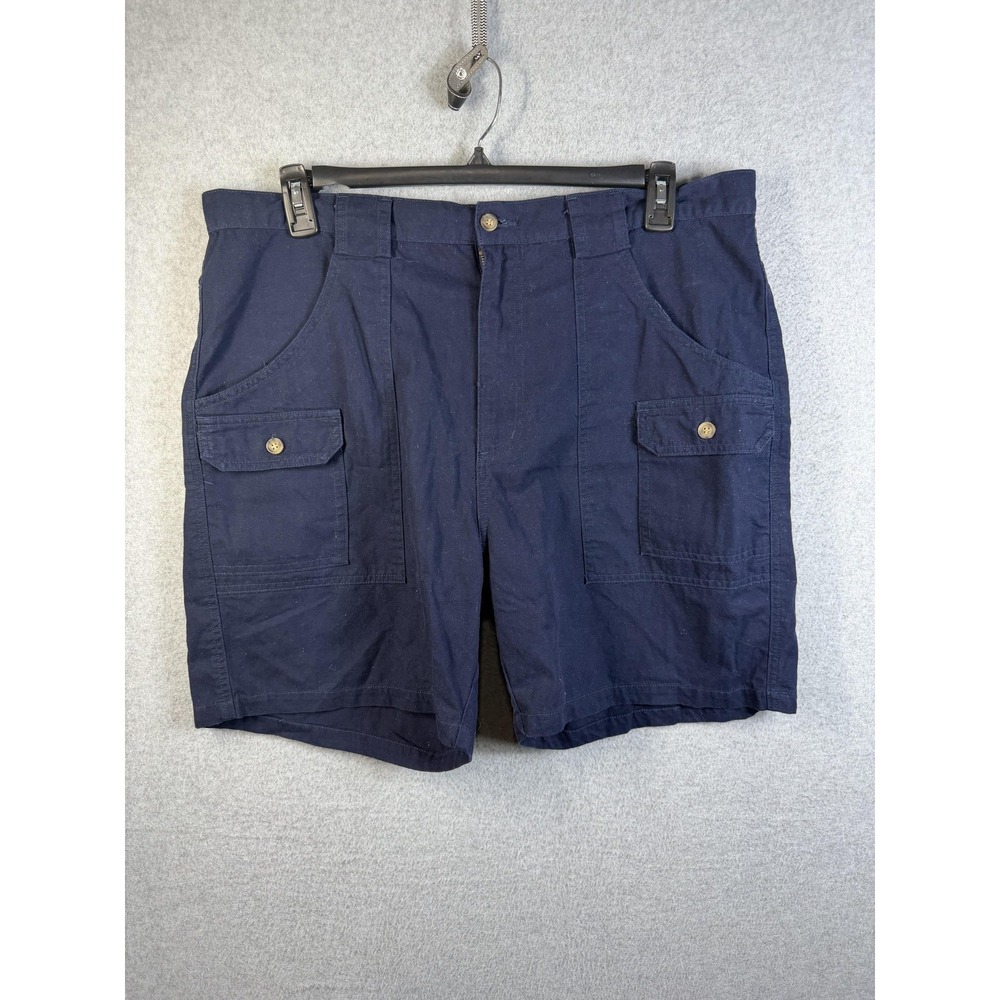 Canyon Guide‎ Outfitters Shorts Mens 40 Blue Cargo Canvas Pockets Summer